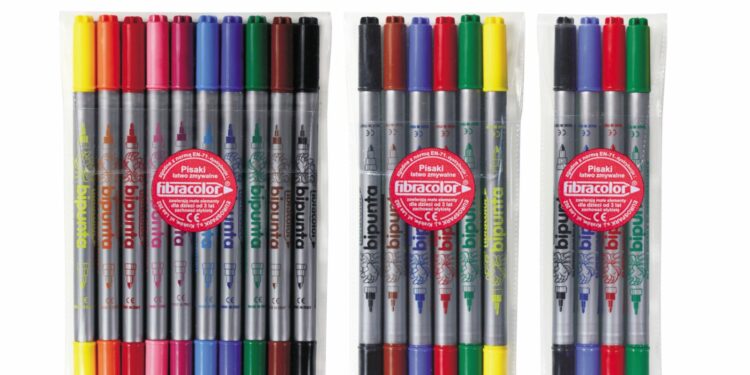 Pisaki podwójne BIPUNTA/Double Point Fibracolor