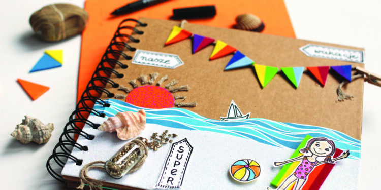 Album na spirali, 20x20cm i 30x30cm, złote liście